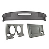4020A2ST Upper & Lower Dash Pad Set, 1977-1977 Chevy Corvette, Dark Smoke, W/O Lower A/C Vent Cutout - image 1