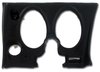 402120PR Lower Dash Pad Pair, 1977-1977 Chevy Corvette, Black, w/Lower AC Vent Cutout - image 2