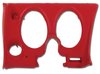 402124PR Lower Dash Pad Pair, 1977-1977 Chevy Corvette, Red, w/Lower AC Vent Cutout - image 2
