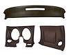 402155ST Upper & Lower Dash Pad Set, 1977-1977 Chevy Corvette, Dark Brown, w/Lower A/C Vent Cutout - image 1