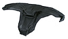 403042 Dash Cover, 1963-1964 Chevy Corvette, Dark Blue - image 1