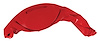 403430 Dash Pad Skin, 1965-1966 Chevy Corvette, Red Right/Passenger - image 1