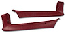 405724 Pillar Posts, 1977-1977 Chevy Corvette, Red - image 1