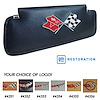 405932 Sunvisors, 1968-1968 Chevy Corvette, Dark Blue Embroidered W/Logo - image 1