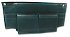 407118 Map Pocket, 1971-1971 Chevy Corvette, Green - image 1