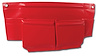 407130 Map Pocket, 1969-1972 Chevy Corvette, Red - image 1