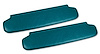 407406 Sunvisors, 1959-1960 Chevy Corvette, Turquoise - image 1