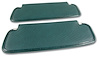 408018 Sunvisors, 1971-1971 Chevy Corvette, Green Comfortweave - image 1