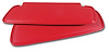 408030 Sunvisors, 1969-1972 Chevy Corvette, Red Comfortweave - image 1