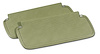 408116 Sunvisors, 1974-1975 Chevy Corvette, Neutral Comfortweave - image 1