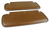 408223 Sunvisors, 1973-1973 Chevy Corvette, Dark Saddle Madrid - image 1