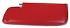 408924 Sunvisor, 1979-1981 Chevy Corvette, Red Left/Driver Telescopic W/Rod - image 1