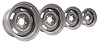 41008 Rally Wheel Set w/Hubcaps & Stainless Steel Trim Rings [Size: 15"x8"] 1969-1982 Chevy Corvette - image 1
