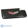 410120 Sunvisor, 1979-1981 Chevy Corvette, Black, Left/Driver Telescopic W/Rod Embroidered W/Logo - image 1