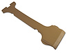 411415 T-Top Center Panel, 1970-1972 Chevy Corvette, Light Saddle - image 1