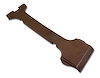 411453 T-Top Center Panel, 1970-1972 Chevy Corvette, Dark Saddle - image 1