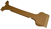 411456 T-Top Center Panel, 1968-1969 Chevy Corvette, Saddle - image 1