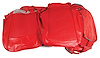 411935 Leather Seat Covers, 1961-1961 Chevy Corvette, Red - image 1