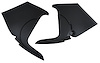 412704 Kick Panels W/O Inserts, 1958-1958 Chevy Corvette, Charcoal - image 1