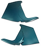 412706 Kick Panels W/O Inserts, 1959-1960 Chevy Corvette, Turquoise - image 1