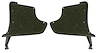 412914 Kick Panels W/Carpet, 1965-1967 Chevy Corvette, Green - image 1