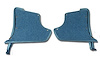412940 Kick Panels W/Carpet, 1965-1967 Chevy Corvette, Bright Blue - image 1