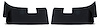 413020 Rear Coupe Roof Panels, 1968-1968 Chevy Corvette, Black, 68E - image 1