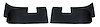 413120 Rear Coupe Roof Panels, 1968-1968 Chevy Corvette, Black, 68L - image 1