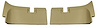 413215 Rear Coupe Roof Panels, 1970-1972 Chevy Corvette, Light Saddle - image 1