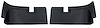 413220 Rear Coupe Roof Panels, 1969-1972 Chevy Corvette, Black - image 1