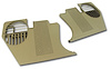 413815 Kick Panels, 1970-1972 Chevy Corvette, Light Saddle - image 1