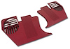 413824 Kick Panels, 1977-1977 Chevy Corvette, Red - image 1