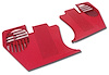 413830 Kick Panels, 1968-1972 Chevy Corvette, Red - image 1