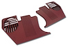413831 Kick Panels, 1973-1975 Chevy Corvette, Oxblood - image 1