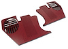 413834 Kick Panels, 1976-1976 Chevy Corvette, Firethorn - image 1