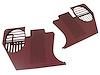 413838 Kick Panels, 1968-1968 Chevy Corvette, Dark Orange - image 1