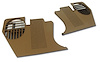 413851 Kick Panels, 1973-1975 Chevy Corvette, Medium Saddle - image 1