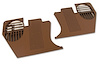 413853 Kick Panels, 1970-1972 Chevy Corvette, Dark Saddle - image 1