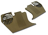 413856 Kick Panels, 1968-1969 Chevy Corvette, Saddle - image 1