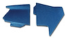 414541 Shift Console Side Trim, 1968-1968 Chevy Corvette, Bright Blue - image 1