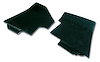 414614 Shift Console Side Trim, 1969 Chevy Corvette, Green - image 1