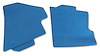 414641 Shift Console Side Trim, 1969-1970 Chevy Corvette, Bright Blue - image 1