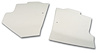 414676 Shift Console Side Trim, 1976-1976 Chevy Corvette, White - image 1