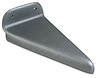 414761 Shift Console Trim Extension, 1974-1975 Chevy Corvette, Silver - image 1
