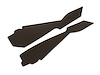 414820 Shift Console Side Panels, 1977-1977 Chevy Corvette, Black - image 1