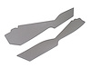 414867 Shift Console Side Panels, 1977-1977 Chevy Corvette, Smoke - image 1