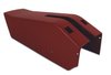 415434 Park Brake Console W/Power Window Switch Cutouts, 1976-1976 Chevy Corvette, Firethorn - image 2