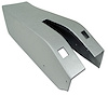 415461 Park Brake Console W/Power Window Switch Cutouts, 1974-1975 Chevy Corvette, Silver - image 1