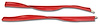 415802 Kick Panel Windlace, 1958-1958 Chevy Corvette, Red - image 1