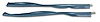 415807 Kick Panel Windlace, 1958-1958 Chevy Corvette, Blue - image 1
